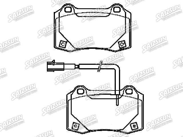 Bremsbelagsatz, Scheibenbremse Brake Pad Set:980156007