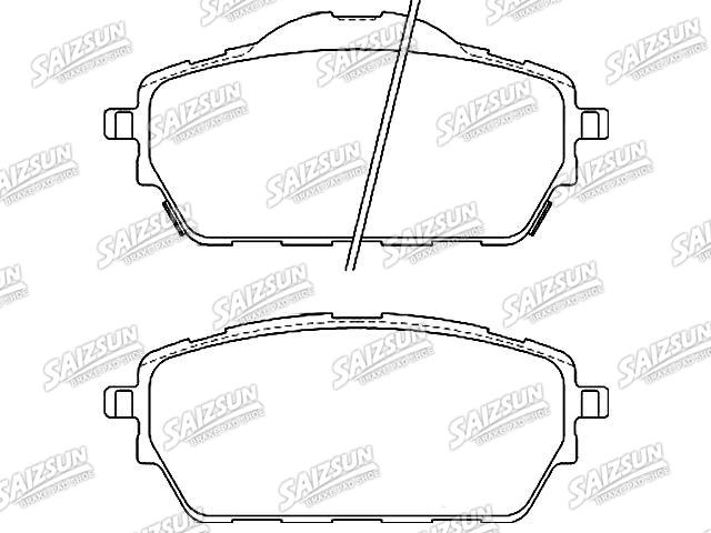 Bremsbelagsatz, Scheibenbremse Brake Pad Set:3501110XSZ08A