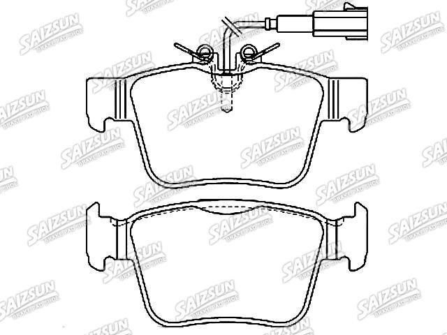 Bremsbelagsatz, Scheibenbremse Brake Pad Set:77367718