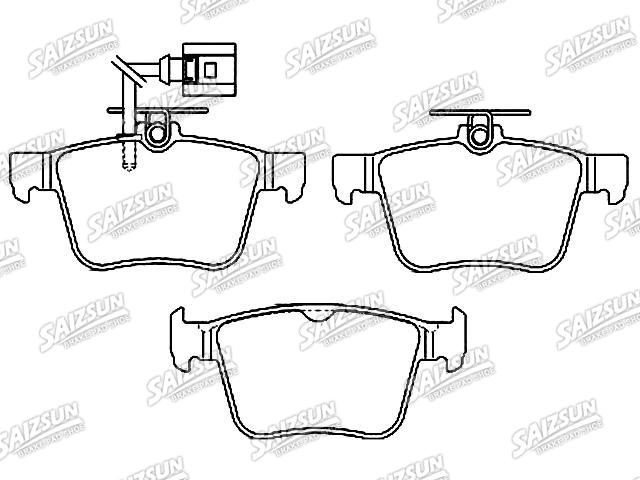 Bremsbelagsatz, Scheibenbremse Brake Pad Set:8V0 698 451 C