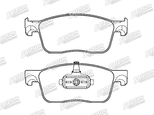 Bremsbelagsatz, Scheibenbremse Brake Pad Set:1613260780