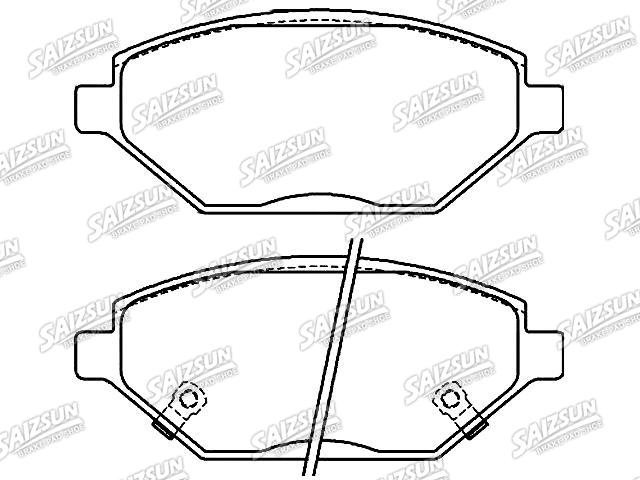 Bremsbelagsatz, Scheibenbremse Brake Pad Set:42439339