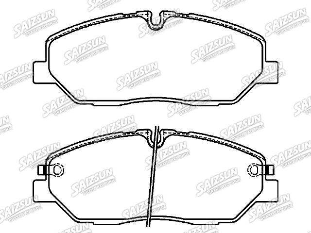 Bremsbelagsatz, Scheibenbremse Brake Pad Set:58101-59A00