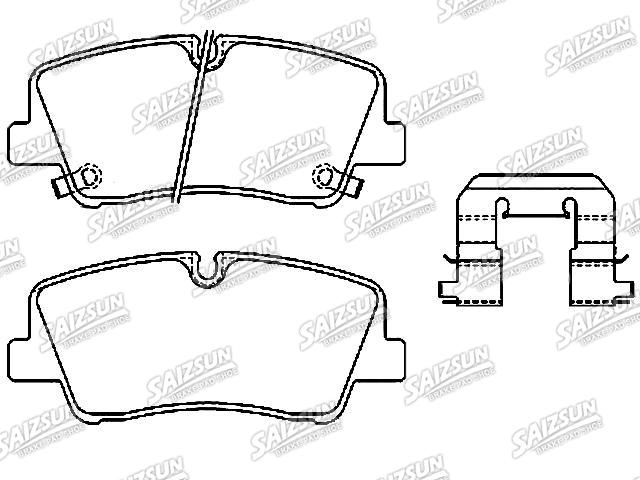 Bremsbelagsatz, Scheibenbremse Brake Pad Set:58301-59A00