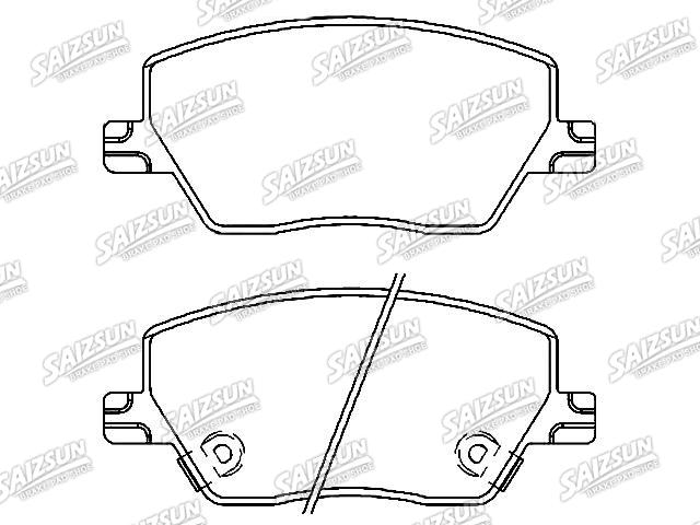 Bremsbelagsatz, Scheibenbremse Brake Pad Set:77367910