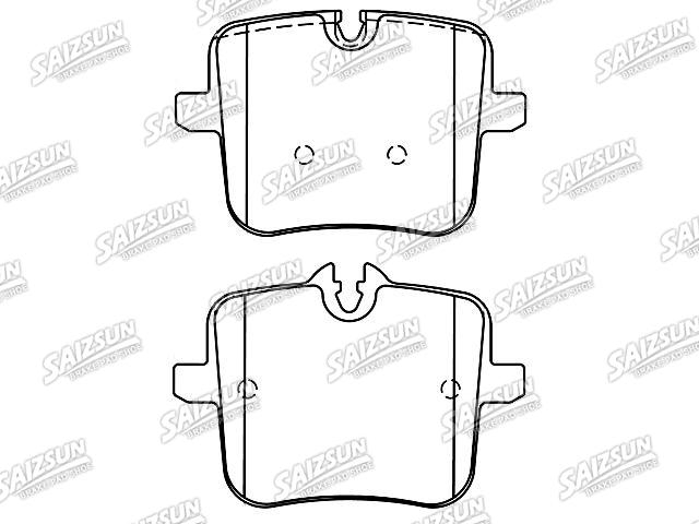 Bremsbelagsatz, Scheibenbremse Brake Pad Set:34 21 6 885 362