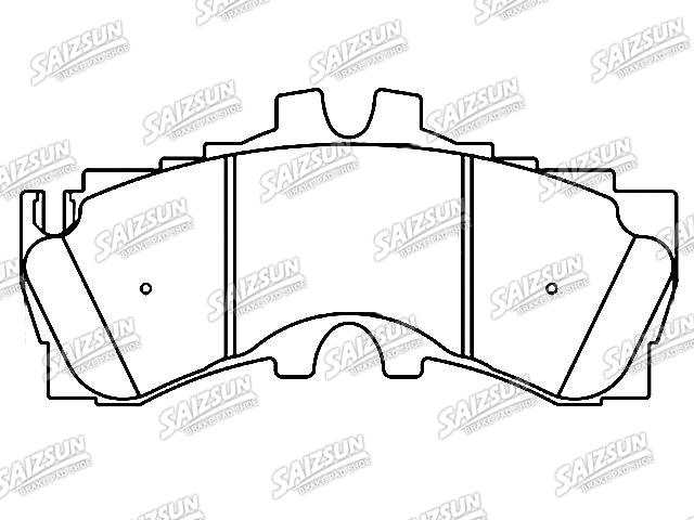 Bremsbelagsatz, Scheibenbremse Brake Pad Set:04465-11010