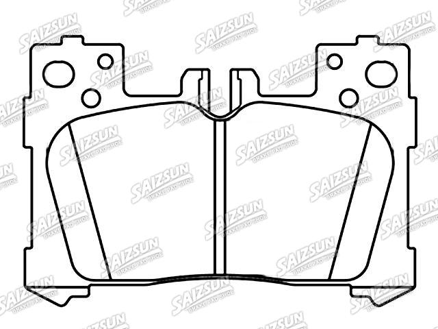 Bremsbelagsatz, Scheibenbremse Brake Pad Set:04466-11010