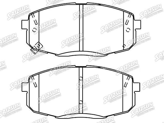 Bremsbelagsatz, Scheibenbremse Brake Pad Set:58101-B2A20