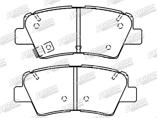 Bremsbelagsatz, Scheibenbremse Brake Pad Set:58302-F6A50