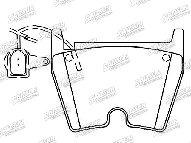 Bremsbelagsatz, Scheibenbremse Brake Pad Set:8V0 698 151 L