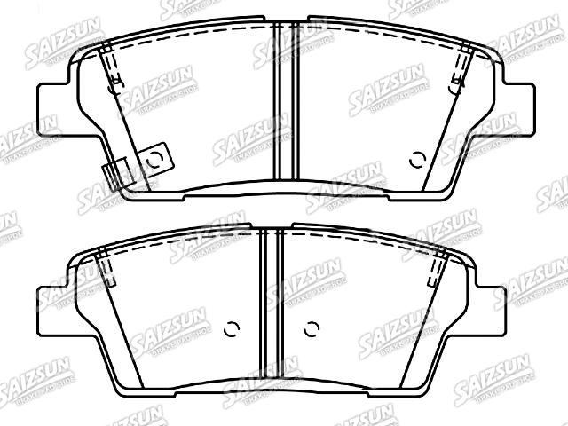 Bremsbelagsatz, Scheibenbremse Brake Pad Set:58302-B1A30