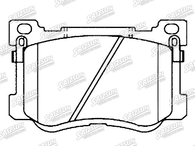 Bremsbelagsatz, Scheibenbremse Brake Pad Set:58101-B1A21