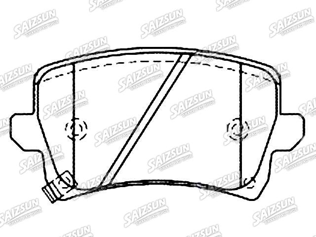 Bremsbelagsatz, Scheibenbremse Brake Pad Set:8835001CAC0000