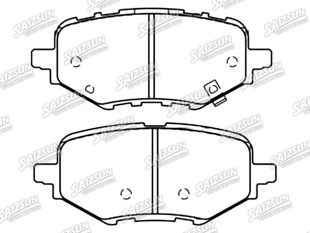 Bremsbelagsatz, Scheibenbremse Brake Pad Set:43022-TRT-A00