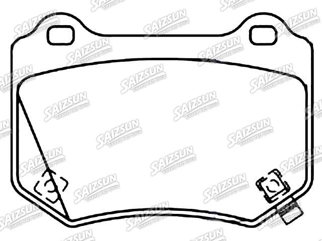 Bremsbelagsatz, Scheibenbremse Brake Pad Set:26696-VA000
