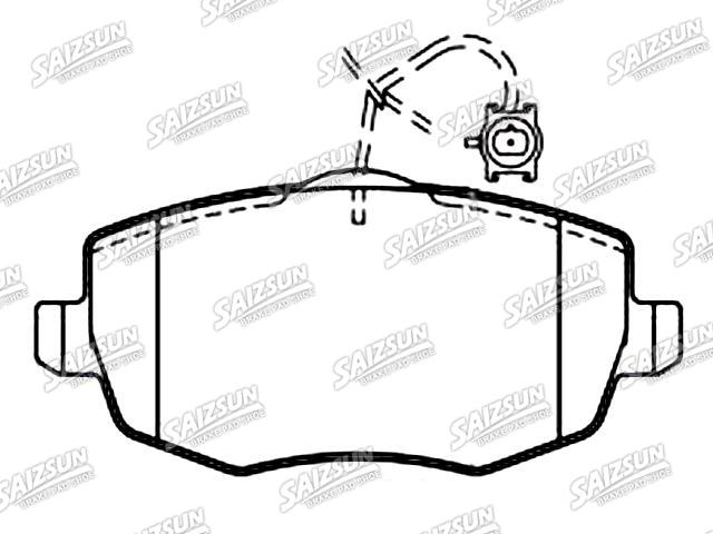 Bremsbelagsatz, Scheibenbremse Brake Pad Set:77365217