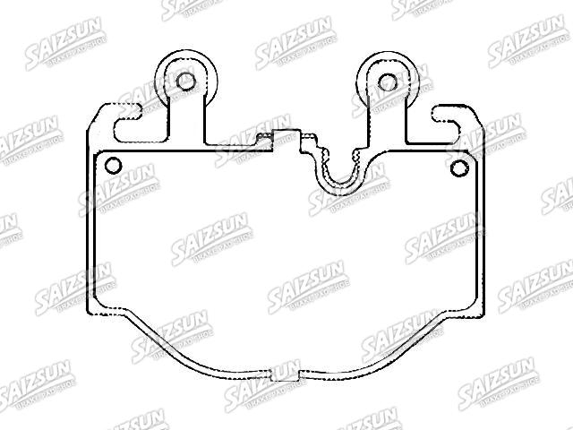 Bremsbelagsatz, Scheibenbremse Brake Pad Set:34 11 6 880 625