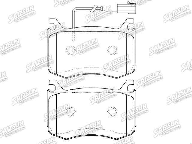 Bremsbelagsatz, Scheibenbremse Brake Pad Set:77367676