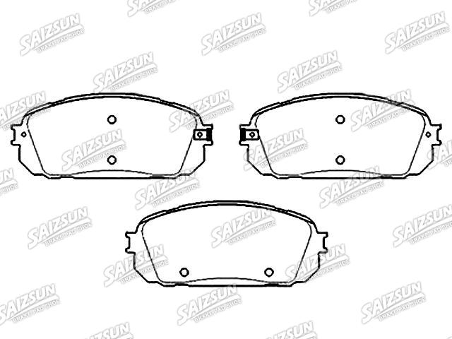 Bremsbelagsatz, Scheibenbremse Brake Pad Set:58101-4DB00