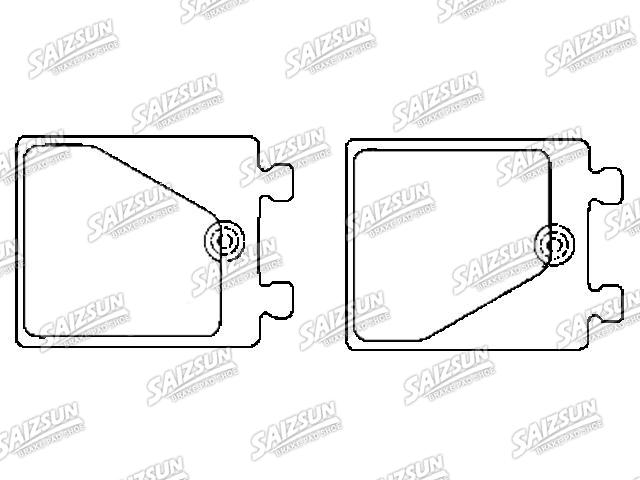Bremsbelagsatz, Scheibenbremse Brake Pad Set:CD6586