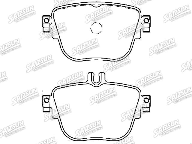 Bremsbelagsatz, Scheibenbremse Brake Pad Set:000 420 62 00