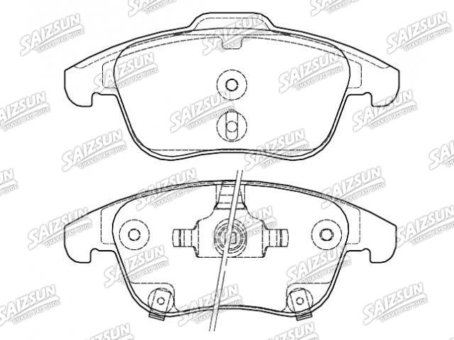 Bremsbelagsatz, Scheibenbremse Brake Pad Set:HA3501500