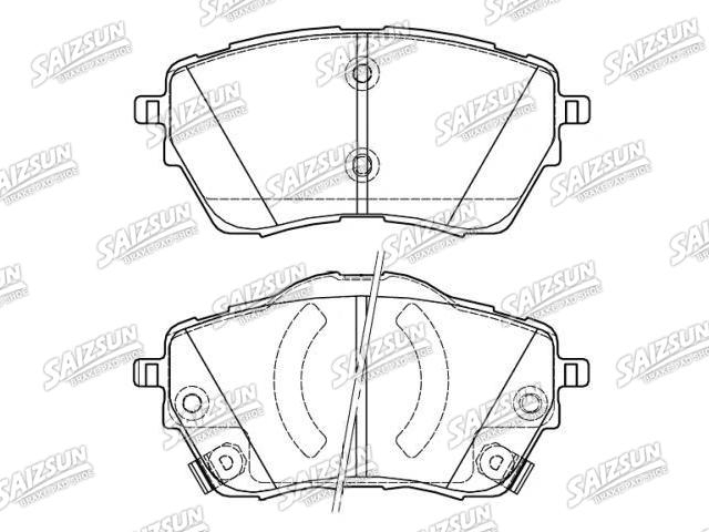 Bremsbelagsatz, Scheibenbremse Brake Pad Set:3510001CACS030
