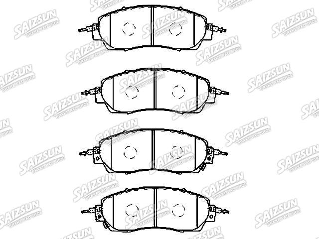 Bremsbelagsatz, Scheibenbremse Brake Pad Set:45022-THA-H00