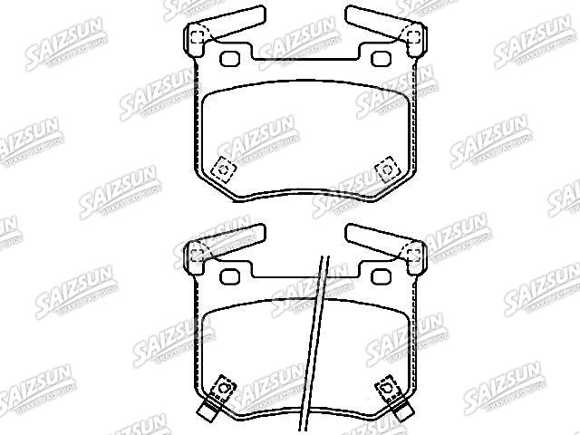 Bremsbelagsatz, Scheibenbremse Brake Pad Set:58302-J5A50