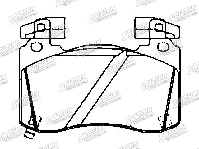 Bremsbelagsatz, Scheibenbremse Brake Pad Set:58101-J5A51