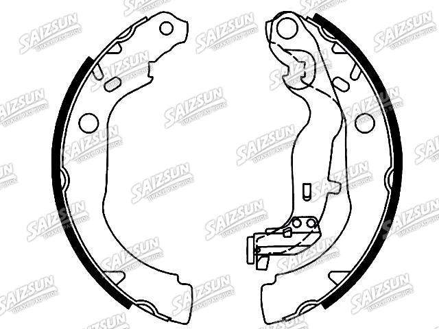 Bremsbackensatz Brake Shoe Set:44 06 052 38R