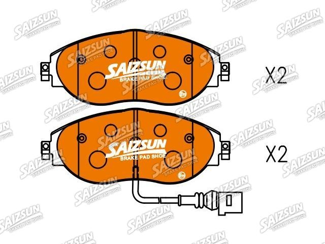 Bremsbelagsatz, Scheibenbremse Brake Pad Set:3C0 698 151 F