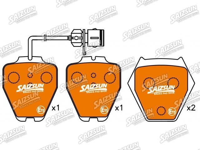 Bremsbelagsatz, Scheibenbremse Brake Pad Set:3D0 698 151 B