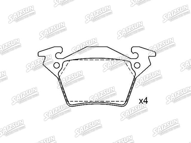 Bremsbelagsatz, Scheibenbremse Brake Pad Set:000 421 42 10