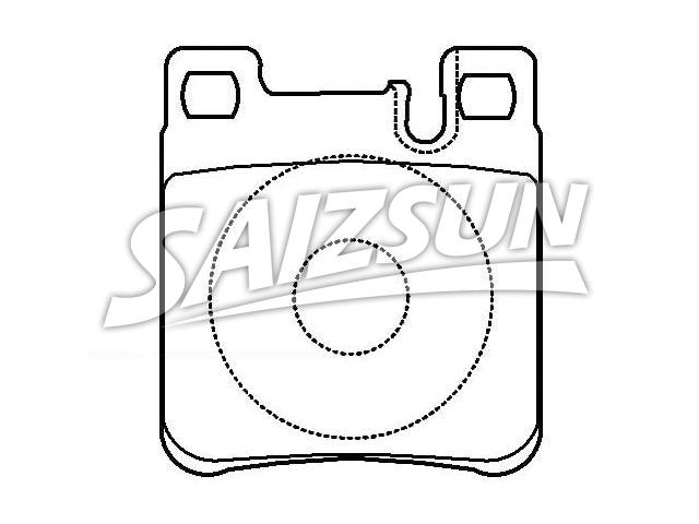 Bremsbelagsatz, Scheibenbremse Brake Pad Set:002 420 46 20