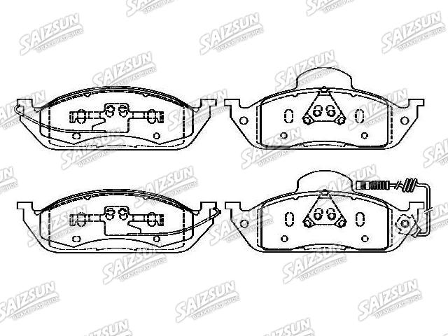 Bremsbelagsatz, Scheibenbremse Brake Pad Set:163 420 12 20