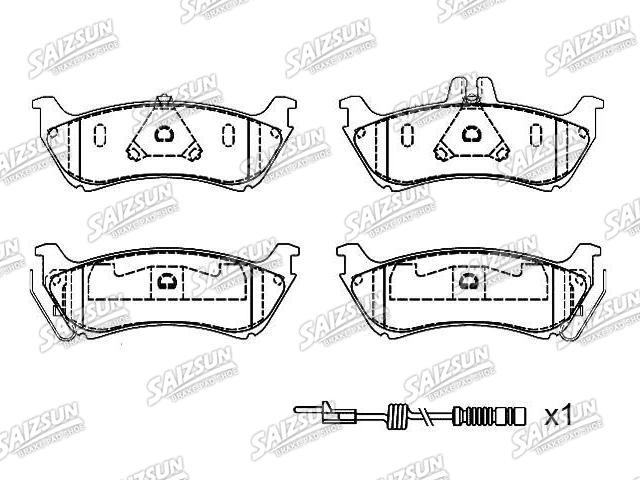 Bremsbelagsatz, Scheibenbremse Brake Pad Set:163 420 14 20