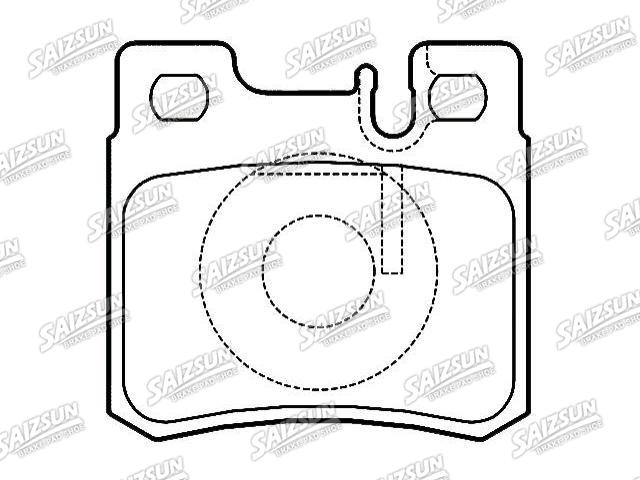 Bremsbelagsatz, Scheibenbremse Brake Pad Set:001 420 02 20