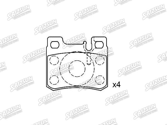 Bremsbelagsatz, Scheibenbremse Brake Pad Set:002 420 01 20