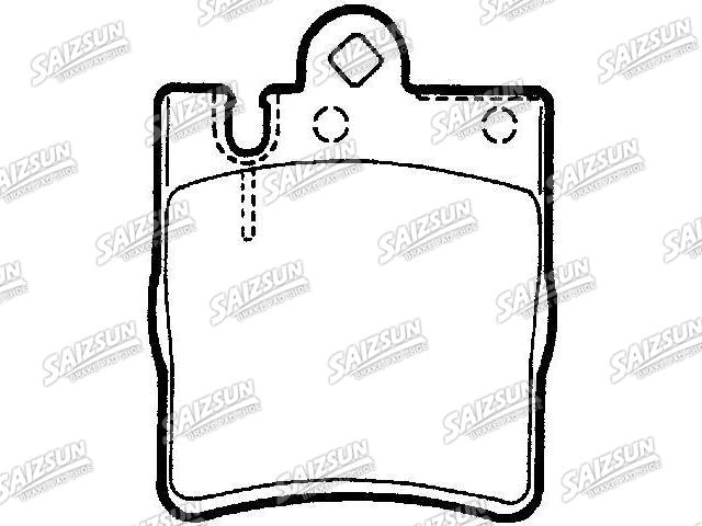 Bremsbelagsatz, Scheibenbremse Brake Pad Set:002 420 52 20