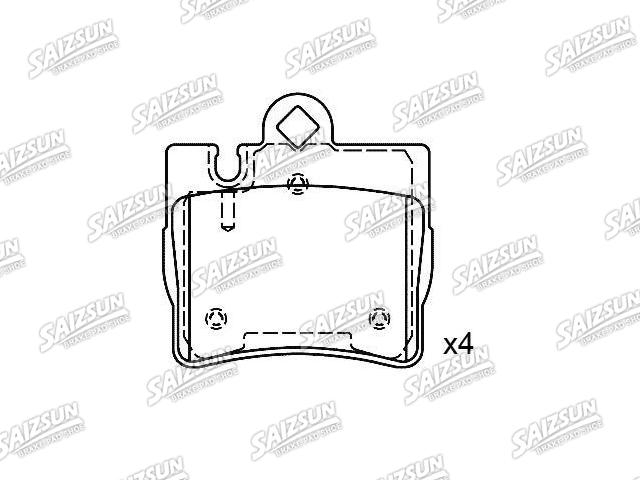 Bremsbelagsatz, Scheibenbremse Brake Pad Set:003 420 06 20