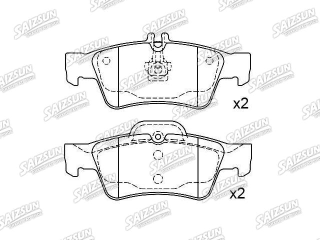 Bremsbelagsatz, Scheibenbremse Brake Pad Set:003 420 51 20