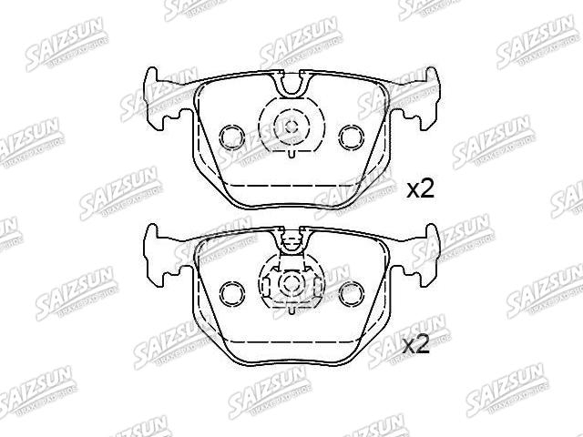 Bremsbelagsatz, Scheibenbremse Brake Pad Set:34 21 6 761 250