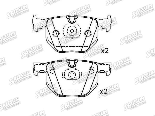 Bremsbelagsatz, Scheibenbremse Brake Pad Set:34 21 6 761 285