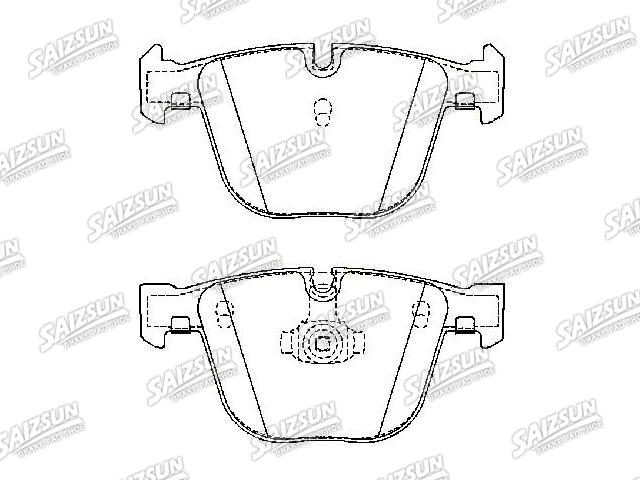 Bremsbelagsatz, Scheibenbremse Brake Pad Set:34 21 6 768 471