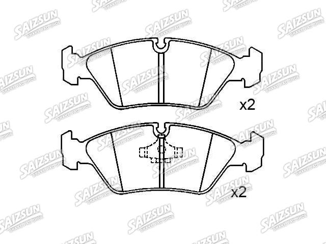 Bremsbelagsatz, Scheibenbremse Brake Pad Set:34 11 1 157 510
