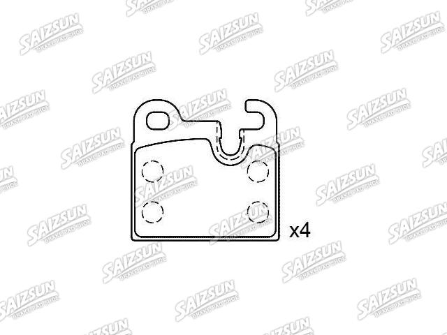 Bremsbelagsatz, Scheibenbremse Brake Pad Set:34 21 1 150 556