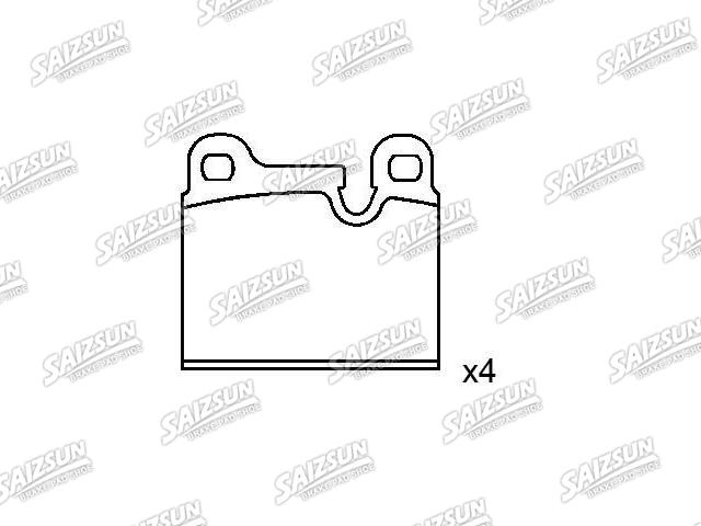 Bremsbelagsatz, Scheibenbremse Brake Pad Set:34 21 1 159 269