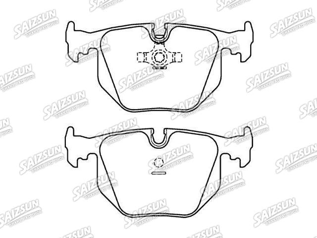 Bremsbelagsatz, Scheibenbremse Brake Pad Set:34 21 1 160 685